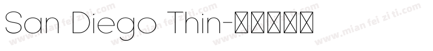 San Diego Thin字体转换
